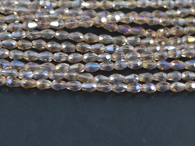 Champagne Golden Drop / Briolette Crystal Beads | The Design Cart (4079157379106)