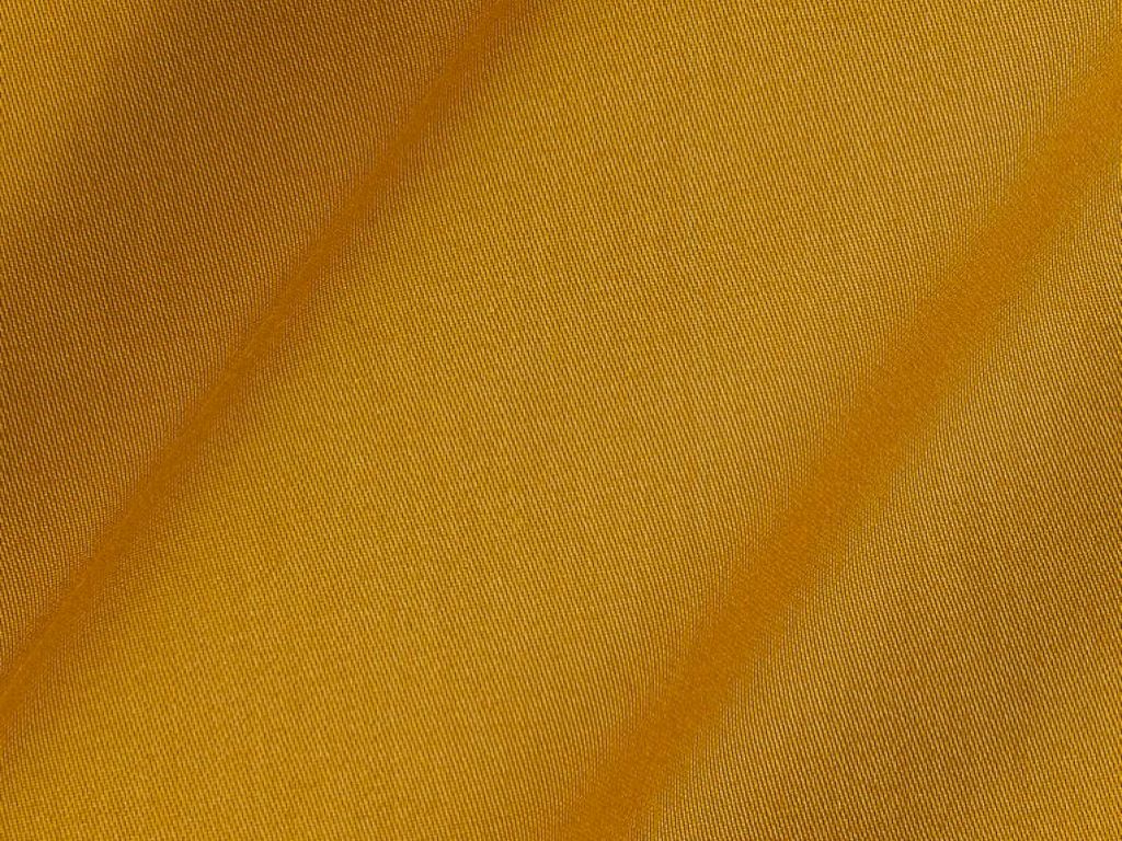 Amber Yellow Plain Dyed Cotton Satin Fabric (Wholesale)