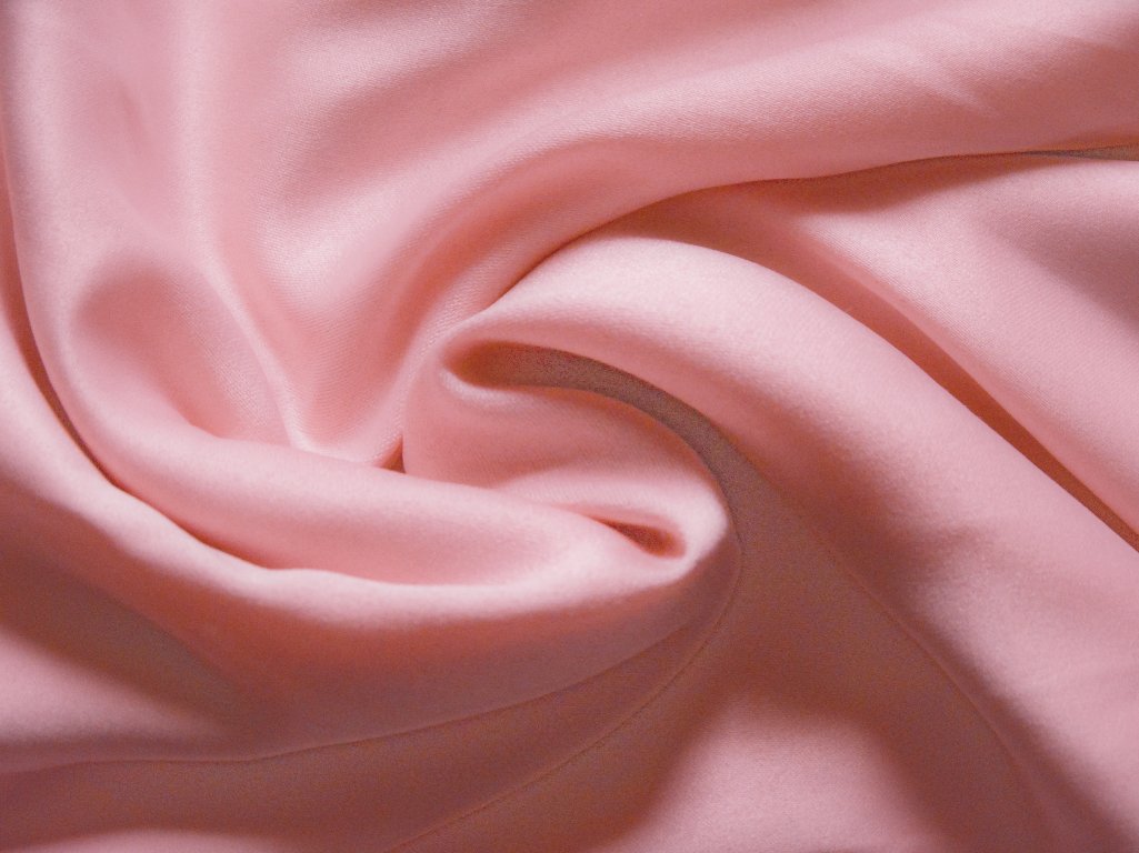 Pastel Mauve Pink Plain Malai Satin Fabric (Wholesale)