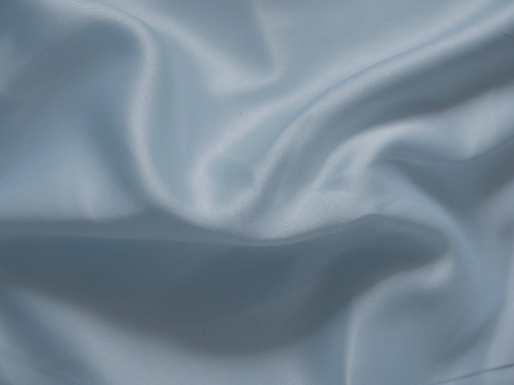 Pastel Baby Blue Plain Malai Satin Fabric (Wholesale)