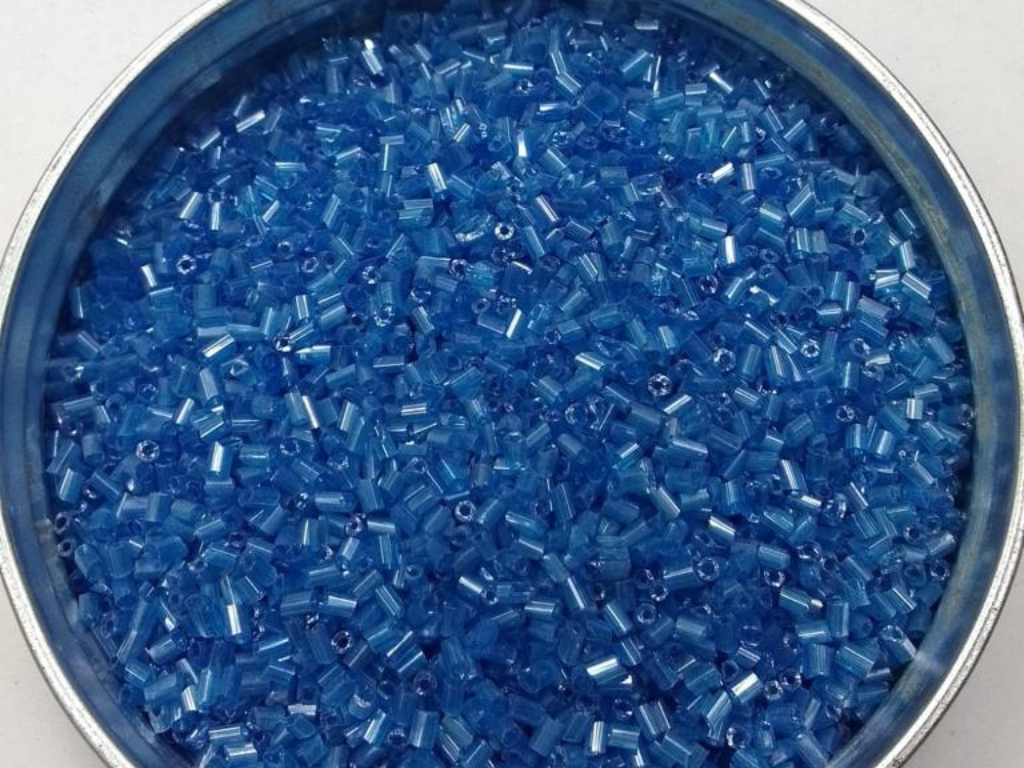 Bright Blue Lustre 2 Cut Glass Seed Beads- 2 mm (Wholesale)