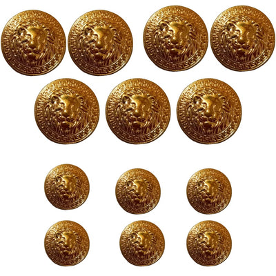 Golden Lion Metal Buttons