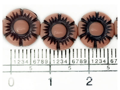 Brown Flower Plastic Bunch Beads