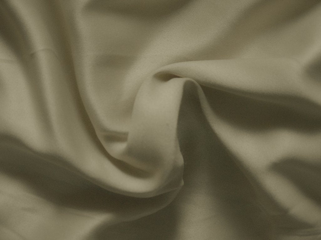 Pastel Ivory Plain Malai Satin Fabric