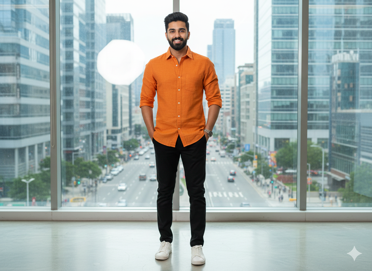 कद्दू नारंगी सूती लिनन कपड़ा