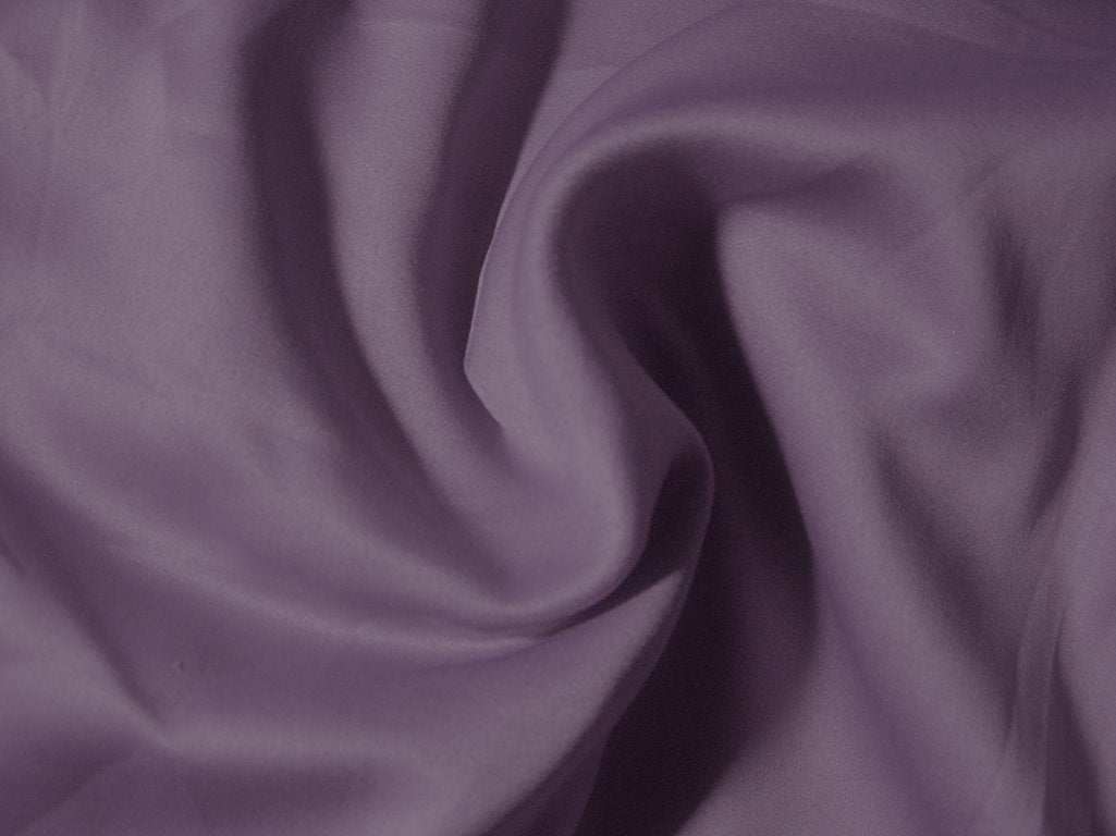 Pastel Lavender Color Plain Malai Satin Fabric