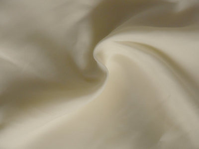 Glossy Off White Plain Malai Satin Fabric