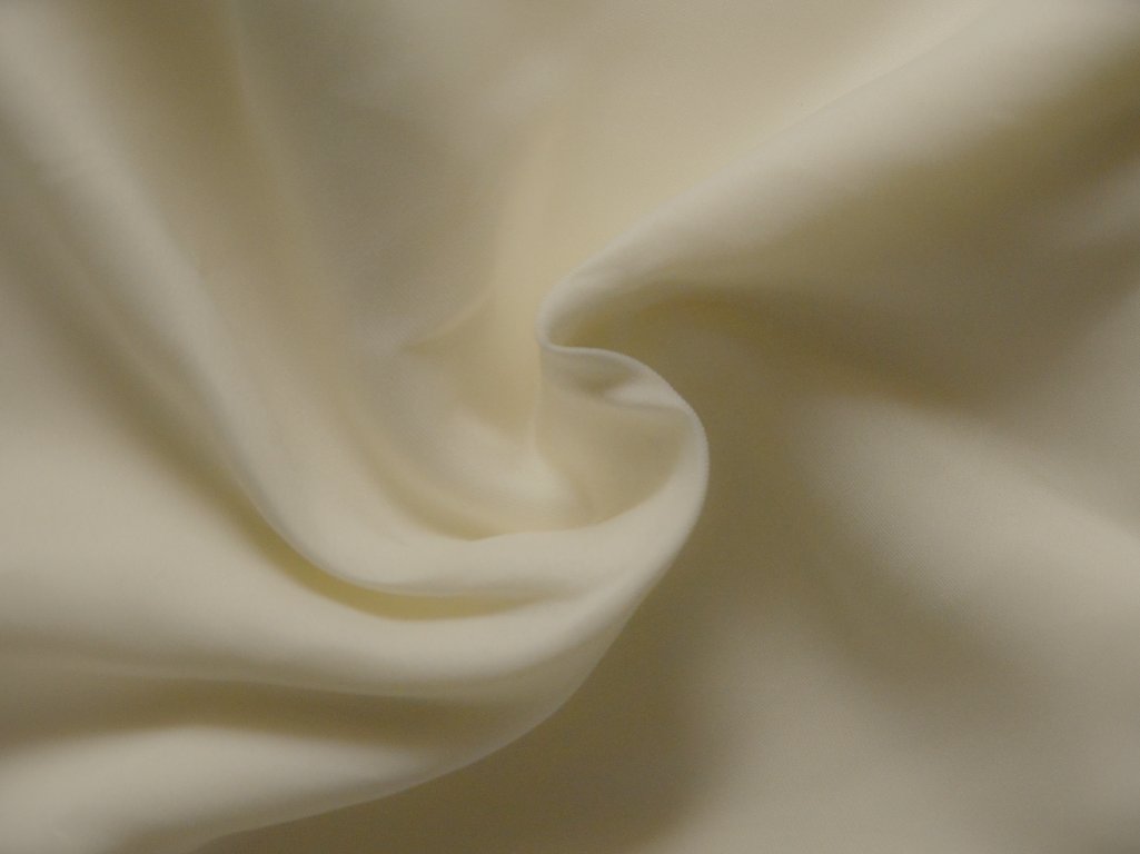 Glossy Off White Plain Malai Satin Fabric