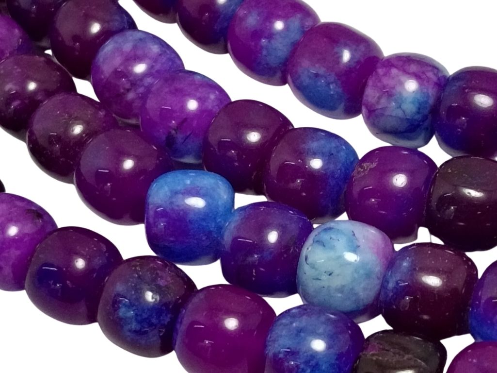 Burgunday Circular Natural Stone Beads