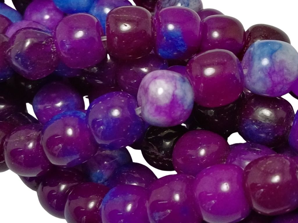 Burgunday Circular Natural Stone Beads