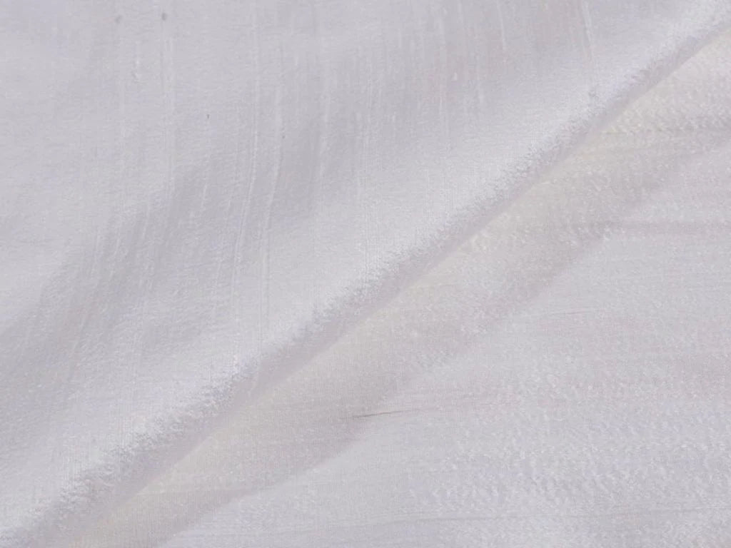 White Plain Bangalore Raw Silk Fabric (Wholesale)