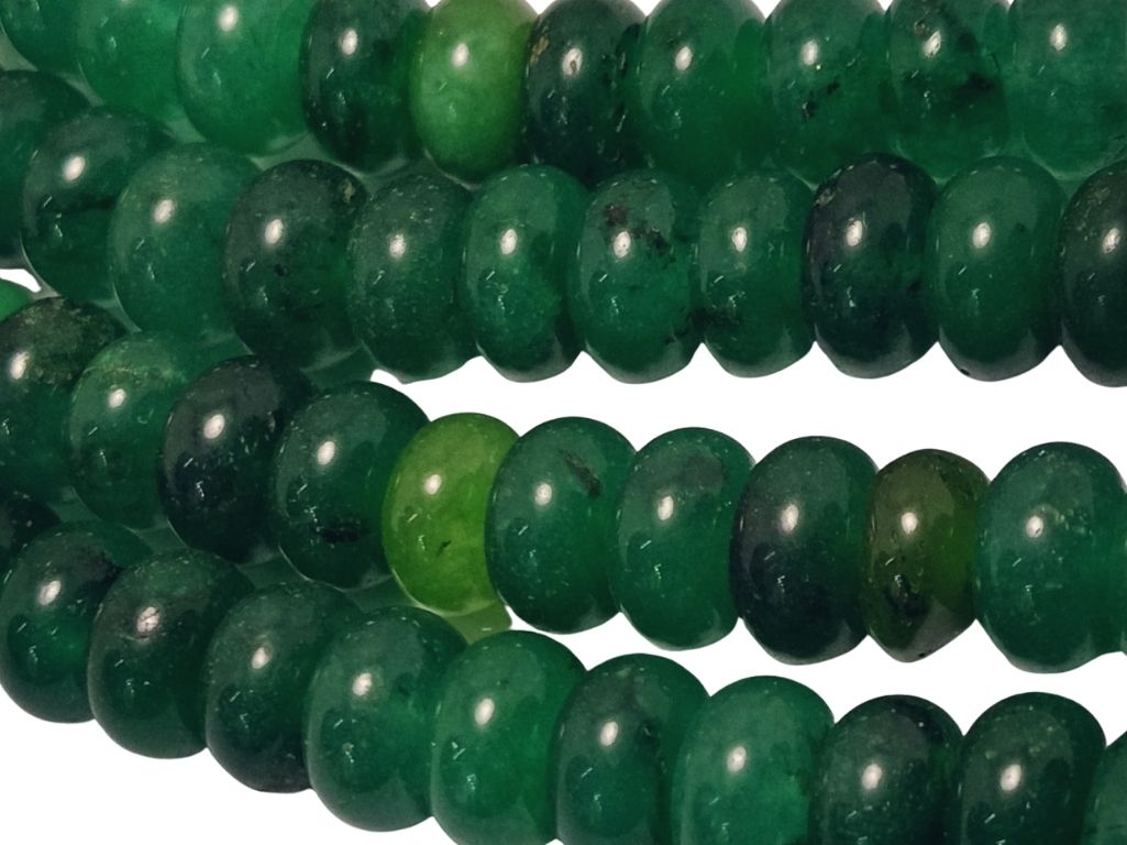 Sea Green Circular Natural Stone Beads