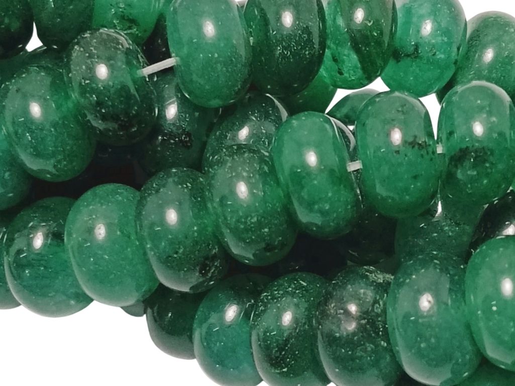 Sea Green Circular Natural Stone Beads