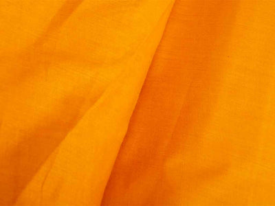 सनी पीला सादा ग्लेज्ड कॉटन कपड़ा (थोक)