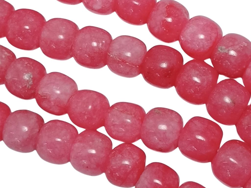 Baby Pink Circular Natural Stone Beads