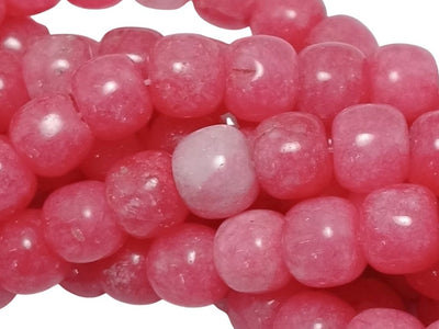 Baby Pink Circular Natural Stone Beads