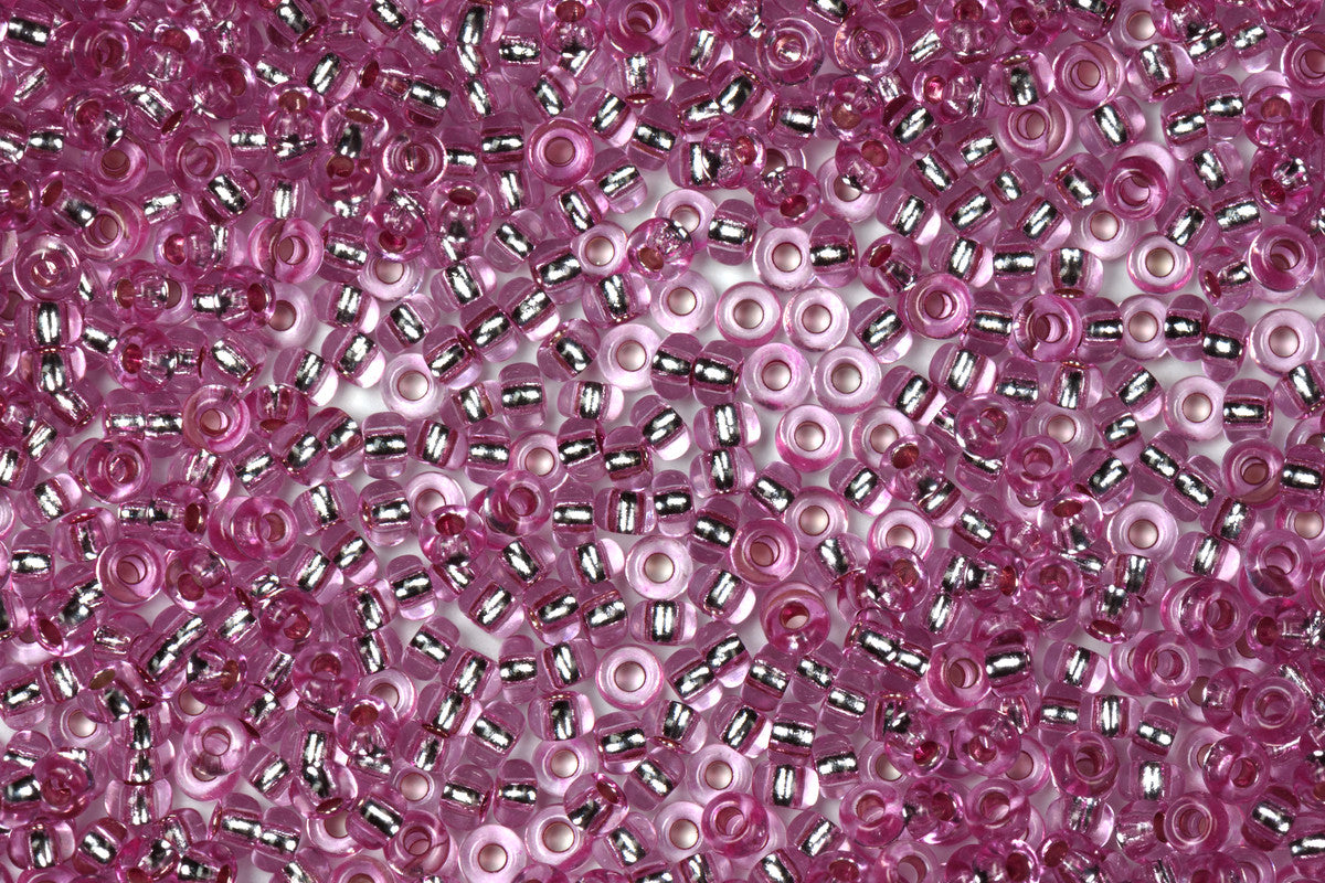 Light Purple Preciosa Silverline Seeds Beads