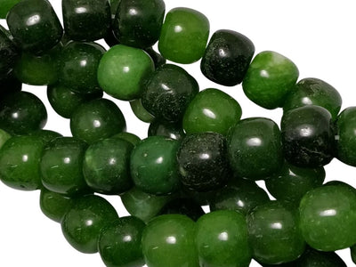 Green Circular Natural Stone Beads