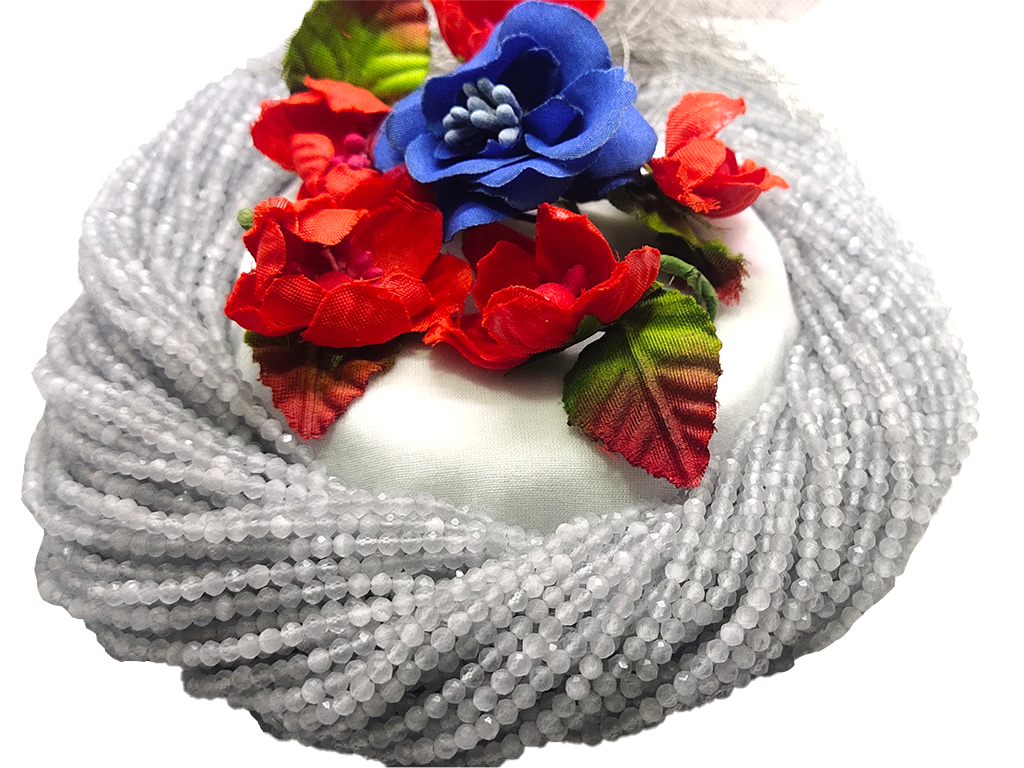 White Monalisa Hydro Crystal Beads (Wholesale)