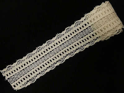 Dyeable Greige Design 130 Cotton Crochet Laces