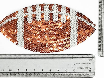 Brown & White Reversible Sequins Motifs