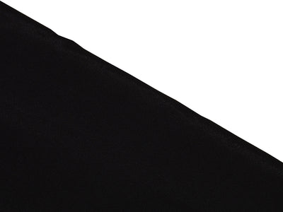 Plain Black Glossy Crepe Fabric