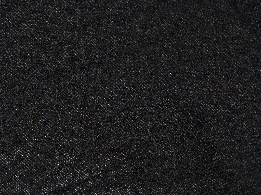 Jet Black Polka Dot Net Fabric