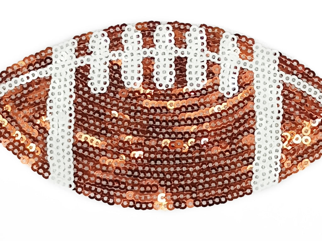Brown & White Reversible Sequins Motifs