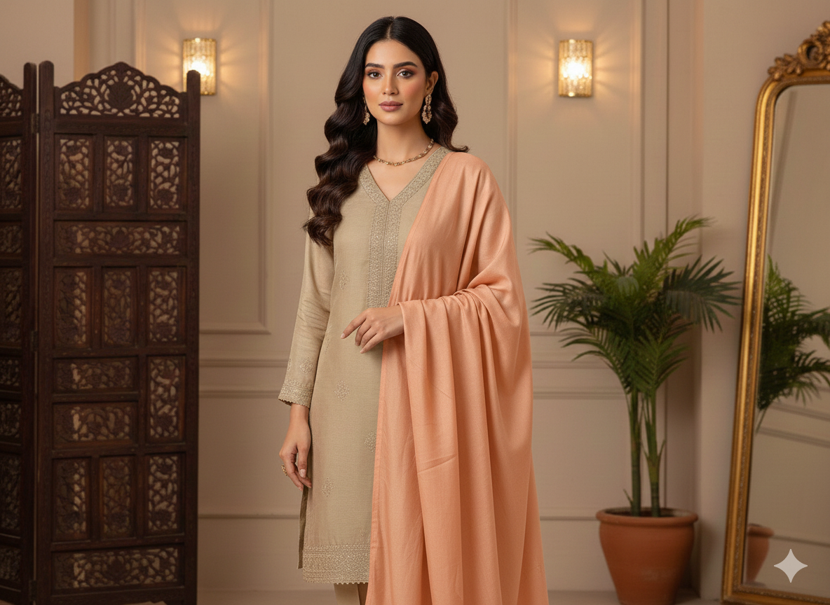 Light Peach Plain Malai Satin Fabric  (Wholesale)