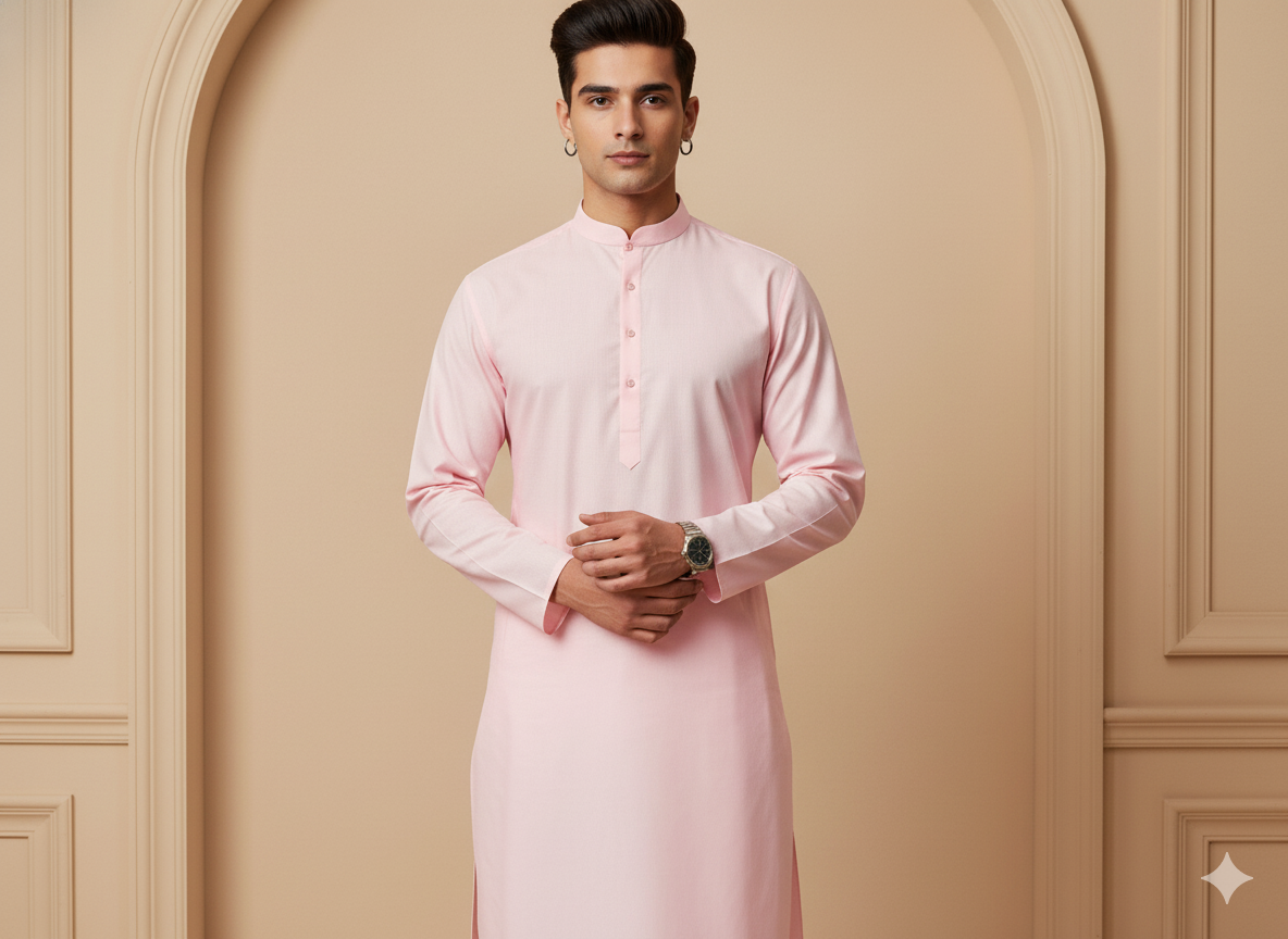 Baby Pink 100% Turkey Giza Cotton Fabric