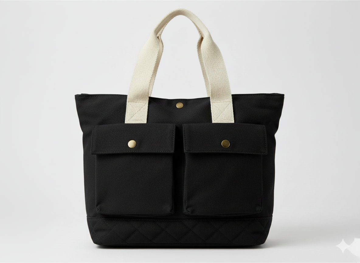 काला सादा भारी सूती कैनवास कपड़ा