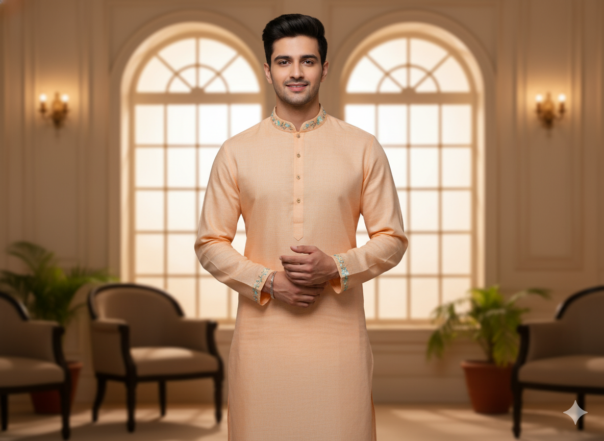 पीच शुद्ध लिनन कपड़ा - 60 ली