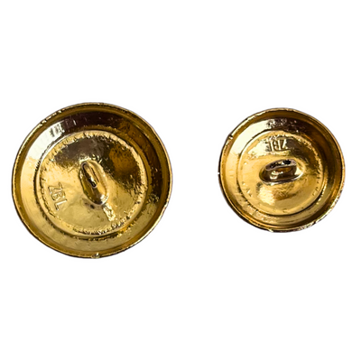 Red & Golden Color Traditional Designer 1 Hole Metal Buttons