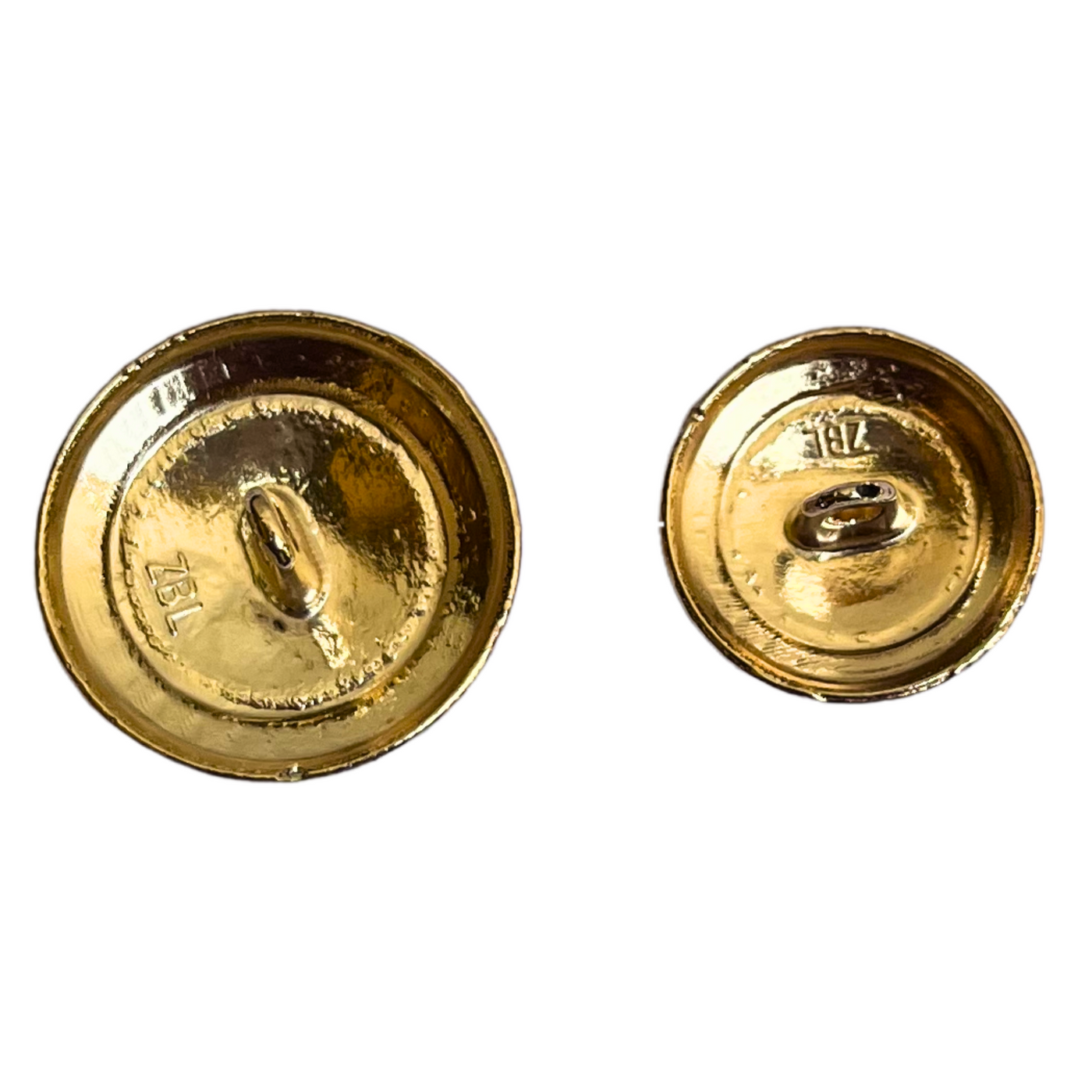 Blue and Golden Designer Metal Buttons