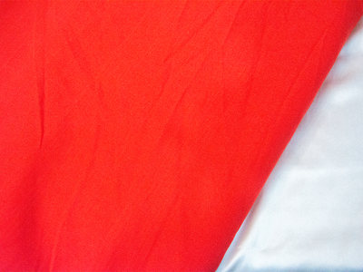 Precut of 2 Meter Bright Red Plain Cotton Canvas Fabric