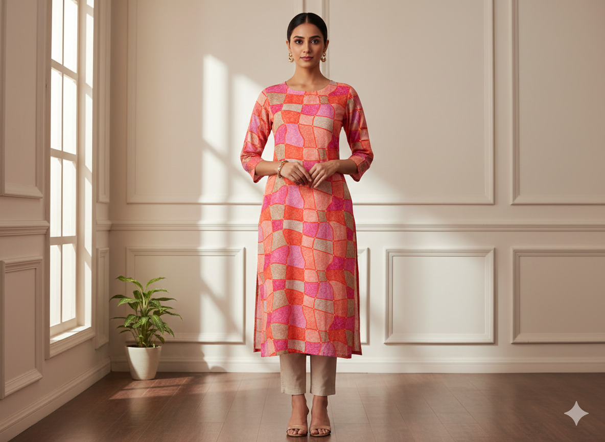 बहुरंगी ज्यामितीय शुद्ध मुल मुल कॉटन कपड़े