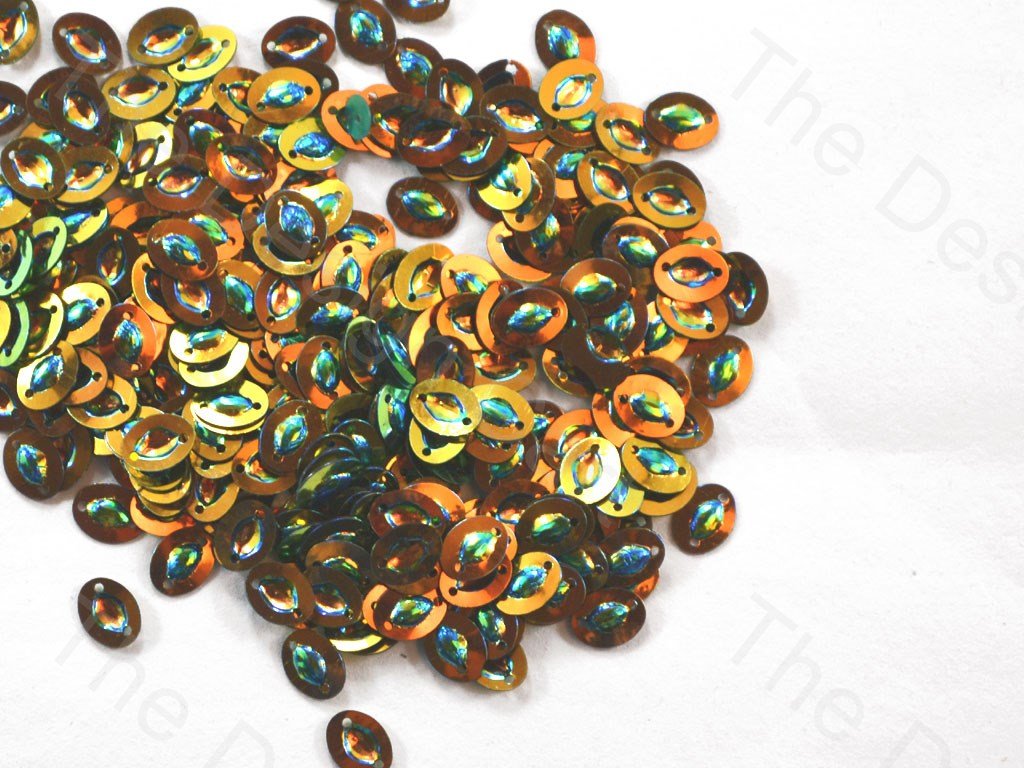 green-golden-dual-colour-3d-oval-plastic-sequins (1581781221410)