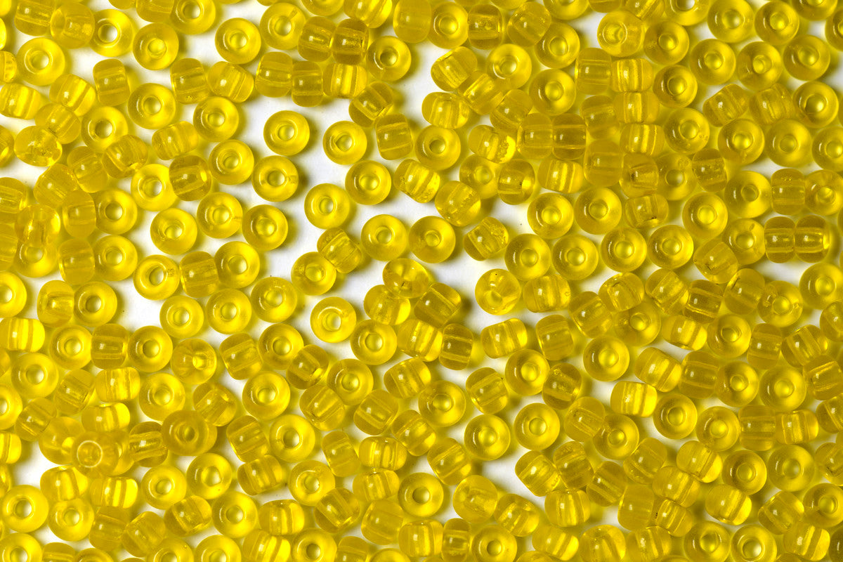 Digital Yellow Transparent Preciosa Seeds Beads