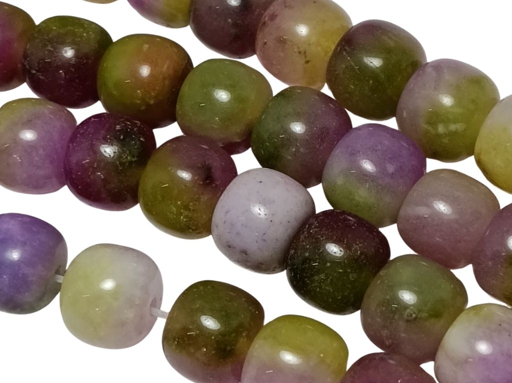 Multicolour Circular Natural Stone Beads