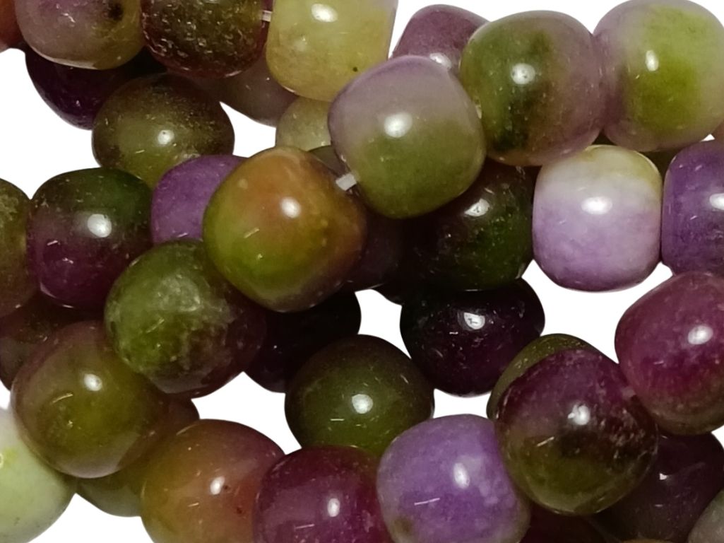 Multicolour Circular Natural Stone Beads