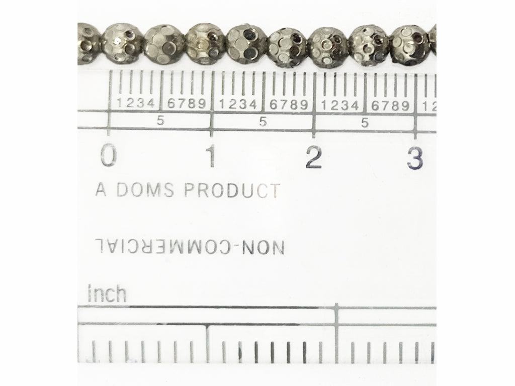 Antique Graphite Black Spherical Polished Brass Beads