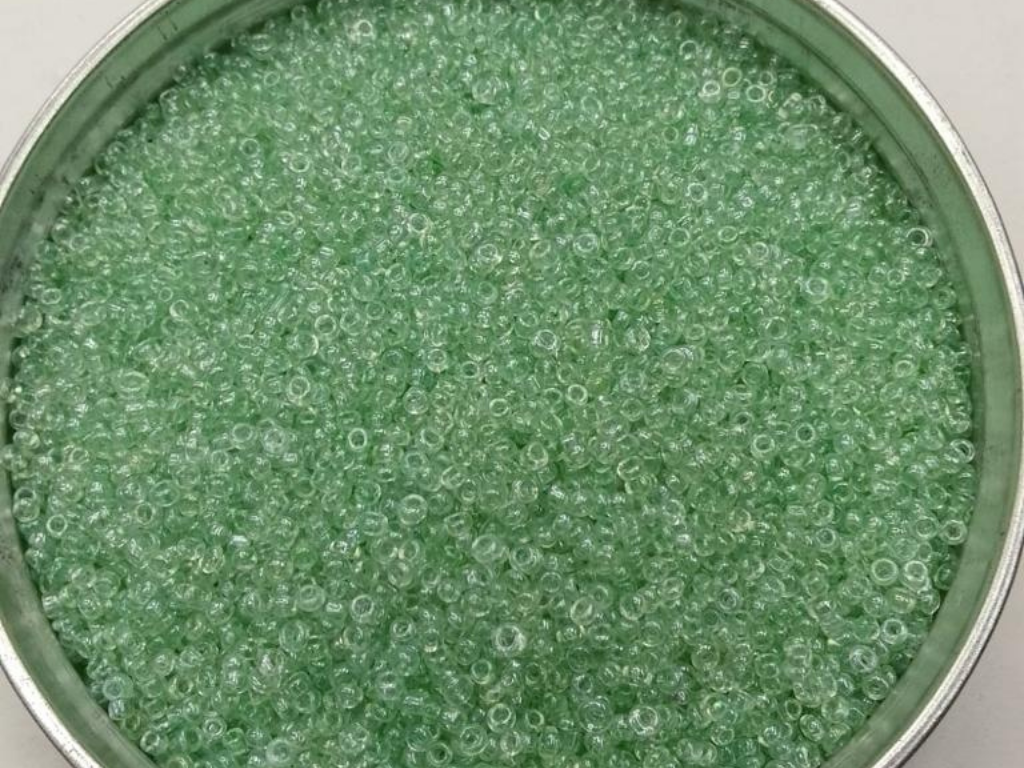 Mint Green Transparent Round Rocaille Glass Seed Beads- 2 mm