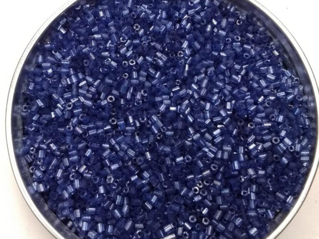 Dark Blue 2 Cut Glass Seed Beads- 2 mm (Wholesale)