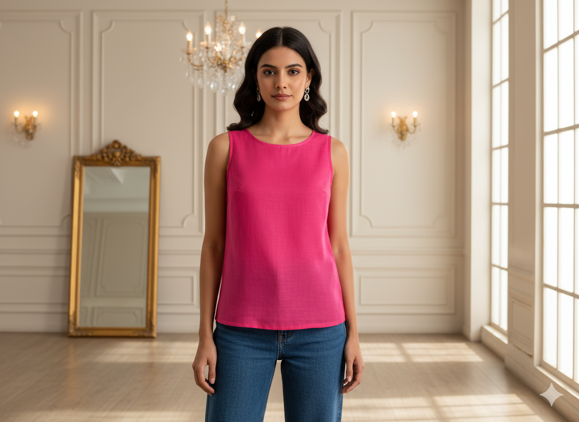 रक्त लाल सादा चमकीला सूती कपड़ा