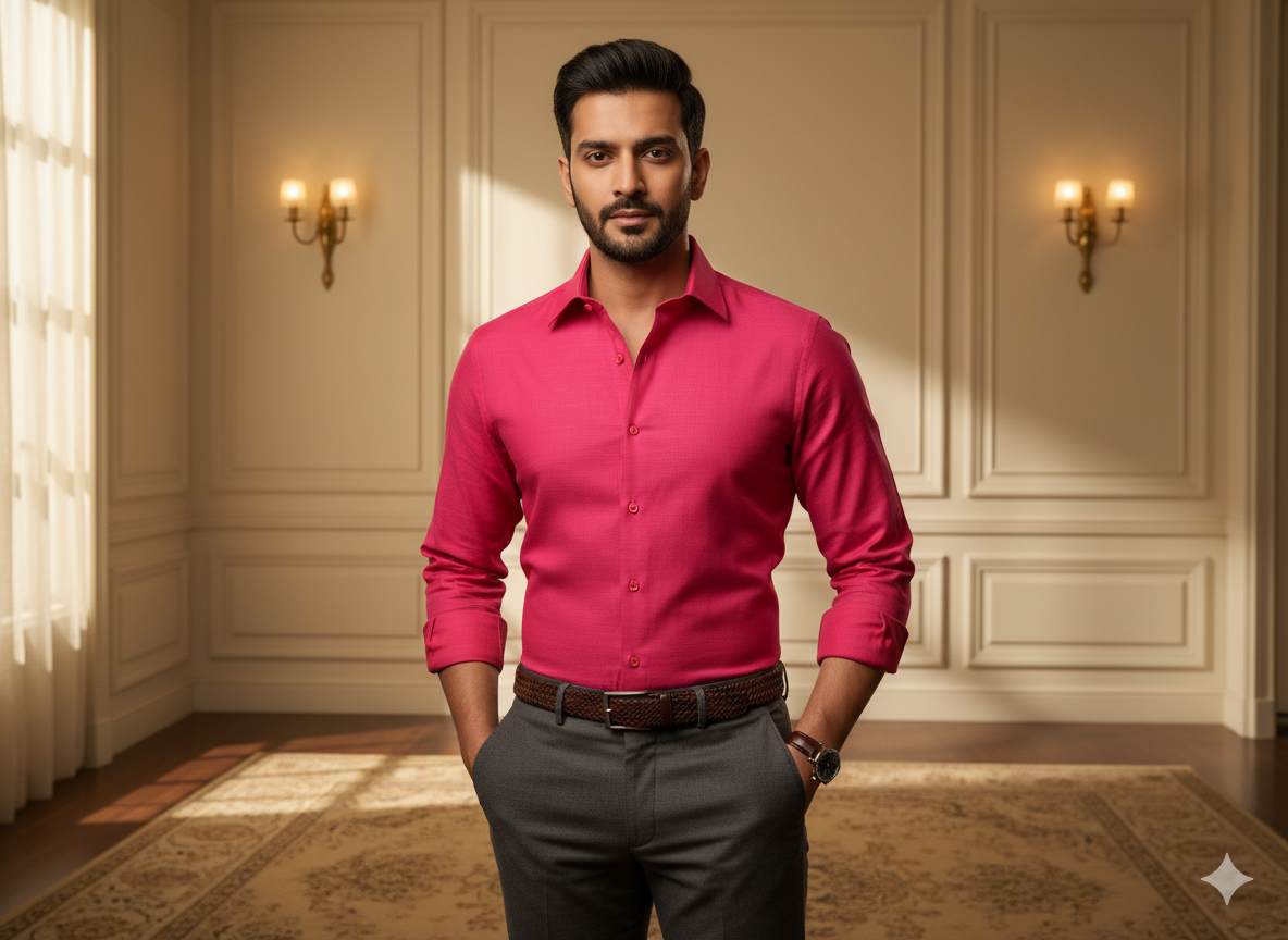 रक्त लाल सादा चमकीला सूती कपड़ा