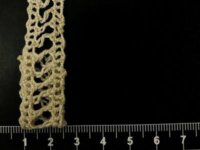 Dyeable Greige Design 132 Cotton Crochet Laces