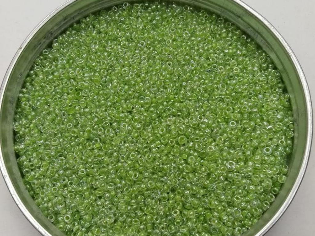 Light Green Round Rocaille Glass Seed Beads- 2 mm (Wholesale)