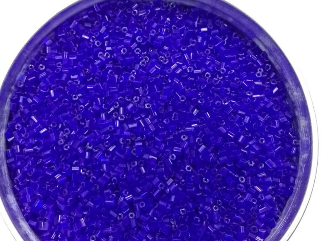 Royal Blue 2 Cut Glass Seed Beads- 2 mm