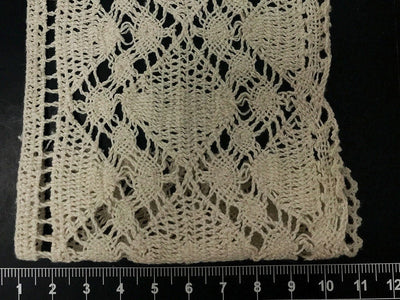 Dyeable Greige Design 133 Cotton Crochet Laces