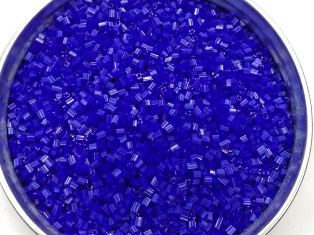 Royal Blue Opaque 2 Cut Glass Seed Beads- 2 mm